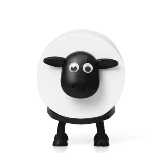 Sheep Toilet Roll Holder - Funny Toilet Paper Holder Free Standing Bathroom Set - 3D Printed Black Sheep Loo Roll Holder - Hilarious Tissue Paper Roll Storage - Bathroom Decor 1 pc