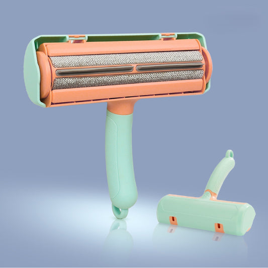 Roller Pet Hair Remover and Reusable Lint Roller - Cat and Dog Hair Remover for Furniture, Couch, Carpet, Clothing and Bedding - Portable, Multi-Surface Fur Removal Tool