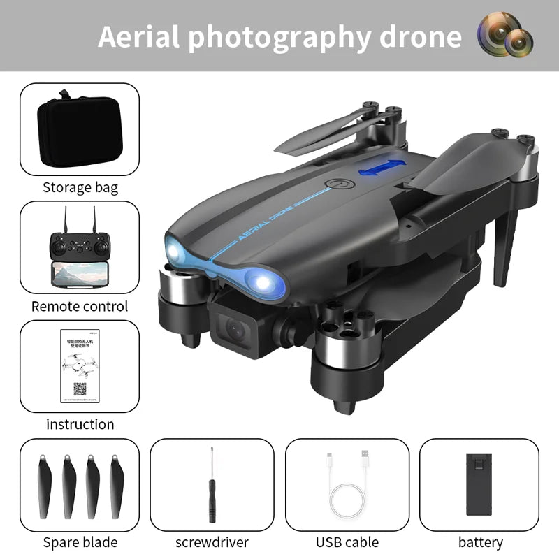 E99Max Drone Brushless Motor Dual Cameras Smart Obstacle Avoidance Compact Foldable Design Professional Outdoor Photography